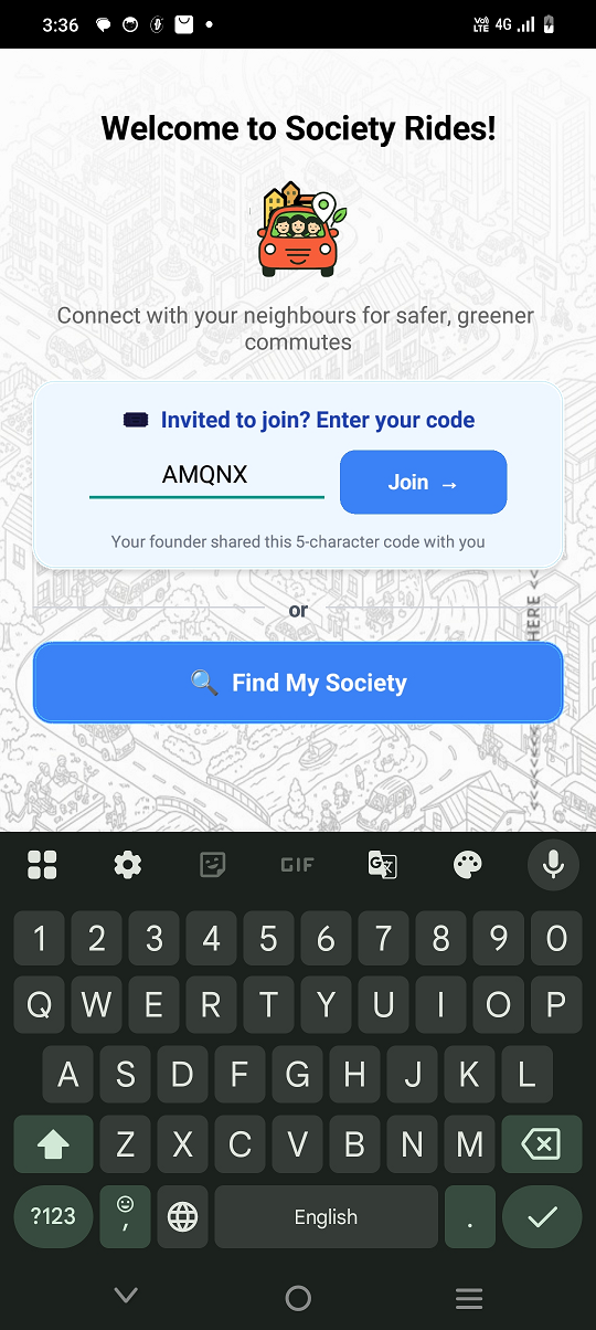Enter invite code